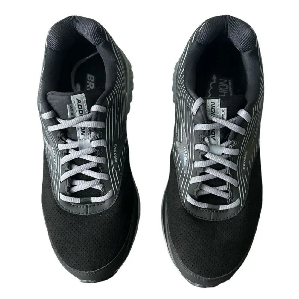 Brooks Addiction Walker Black Suede Walking Shoes Men’s 8 4E Extra Wide